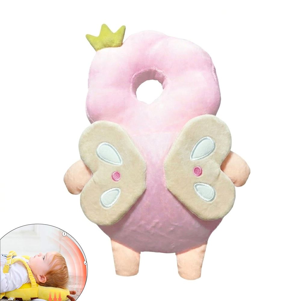 Protector anti caida mariposa rosa para bebe
